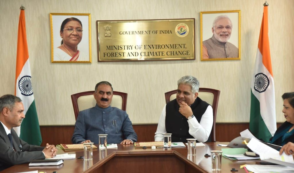 मुख्यमंत्री ने केंद्र सरकार से वन मामलों संबंधी स्वीकृतियां शीघ्र प्रदान करने का आग्रह किया