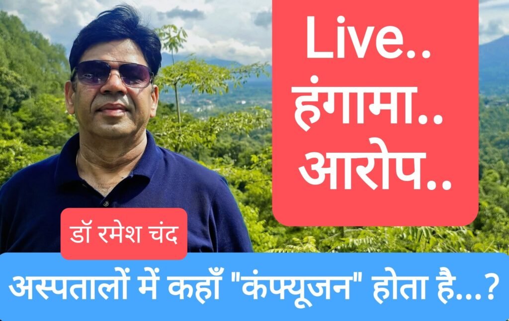 Live.. हंगामा.. आरोप.. अस्पतालों में कहाँ “कंफ्यूजन” होता है…?
