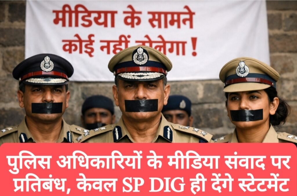 लो जी -पुलिस अधिकारियों के मीडिया संवाद पर प्रतिबंध, केवल SP DIG ही देंगे स्टेटमेंट, DGP कार्यालय से सर्कुलर जारी