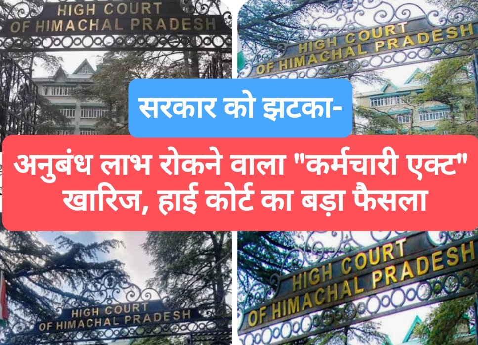 अनुबंध लाभ रोकने वाला “कर्मचारी एक्ट” खारिज, हाई कोर्ट का बड़ा फैसला